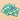 Kaleidoscope Scalloped Coasters - Green/Aqua