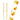 Bougies coniques - Lot de 2 / Olives