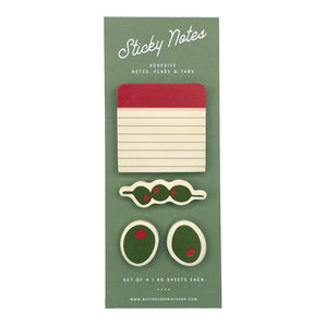 Olive Sticky Note Set