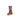 Vase en céramique à motif léopard en forme de botte - Rose/Orange