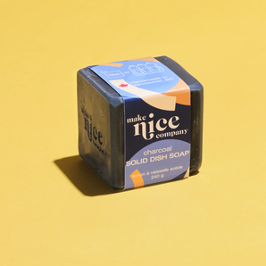 Savon à vaisselle solide au charbon