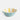 Blue & Mustard Stripe Frilly Bowl