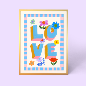 Imprimé floral Love