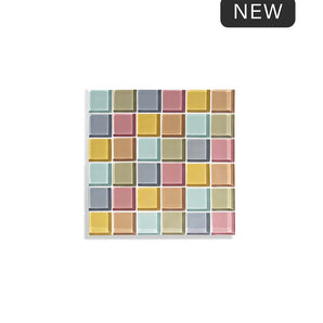 Glass Tile Decorative Tray - Pastel Sprinkles