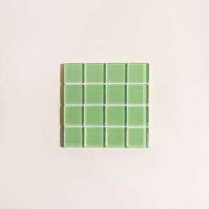 Dessous de verre en carreaux de verre - C'est citron vert