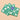 Kaleidoscope Scalloped Coasters - Green/Aqua
