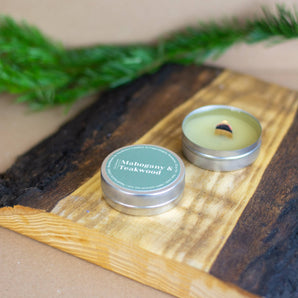 Mini Scented Candle - Mahogany & Teakwood