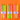 Bougies coniques - Lot de 3 / Rose fluo