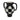 Checkerboard Ceramic Vase - Black/White