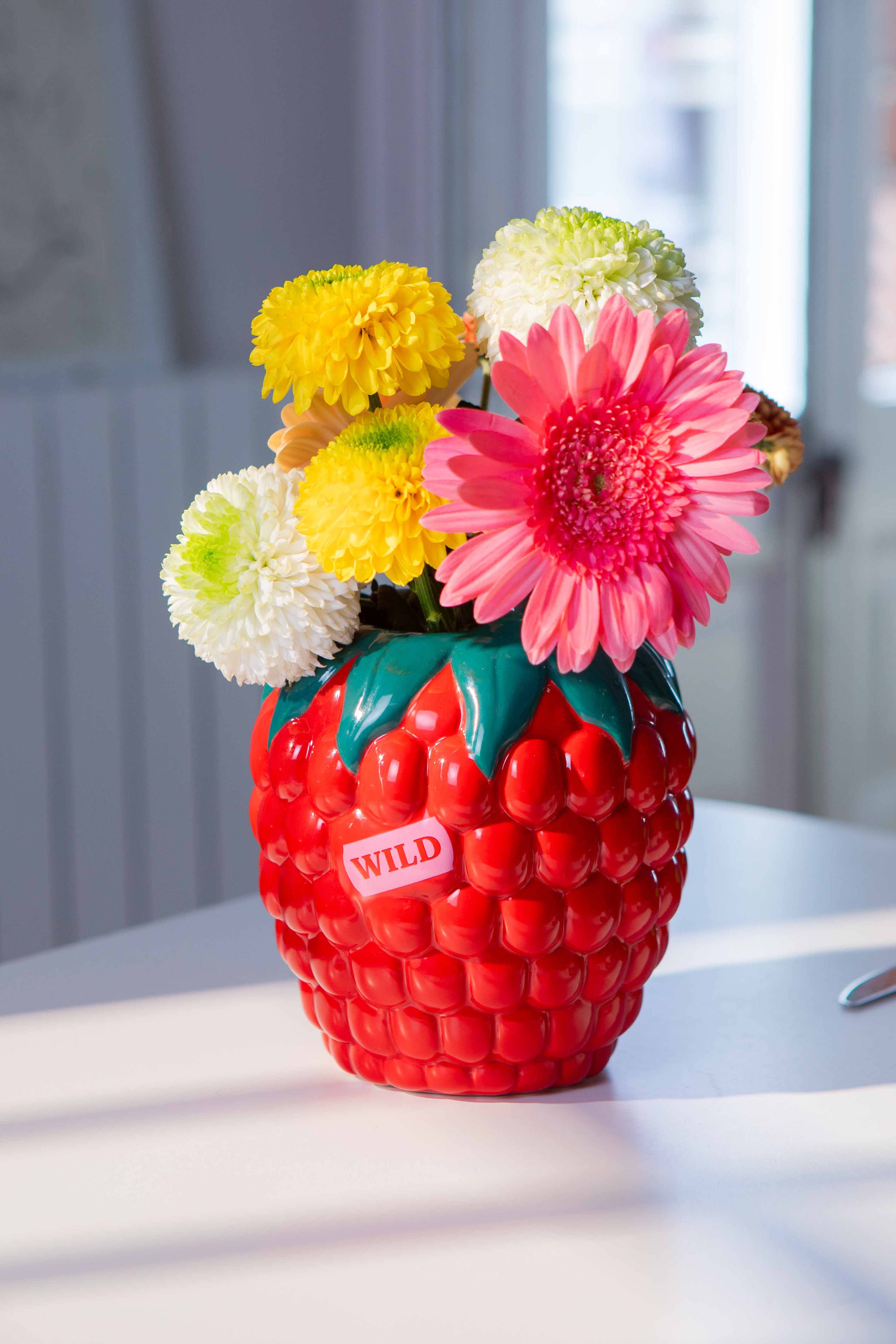 Ceramic Raspberry Raspberry Ceramic Vase | Vases & Planters – Kaleidopamine Studio