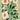 White Blooms on Mint Mini Art Print