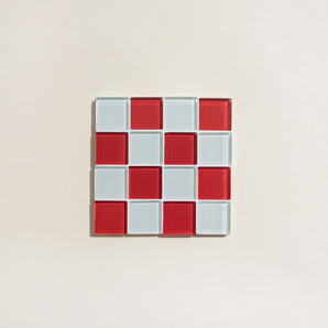 Glass Tile Coaster - Cherry Milk Chocolate