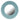 Small Round Wall Mirror - Beaded Aqua Blue