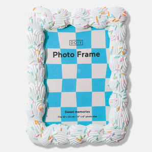Cadre photo 4" x 6" - Sweetie Blanc