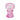 Small Pink Glass Candle Holder