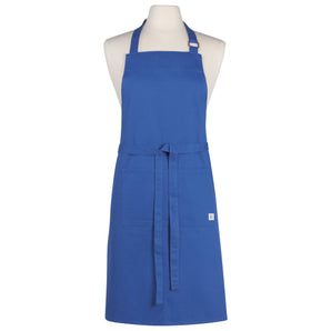 Tablier de chef bleu roi