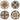 Disco Formation Beaded Coasters (Set of 4)