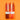 Bougies coniques - Lot de 5/ Mélange orange d'automne