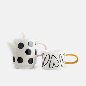 Coffret théière et tasse « Thé pour une personne »