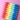 Bougies coniques - Paquet de 3 / Pop arc-en-ciel