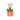 Tulip Bloom Candle Holder - Orange/Pink