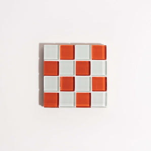 Glass Tile Coaster - Pumpkin Spice Latte