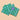 Riviera Stripes Scalloped Coasters - Blue/Green