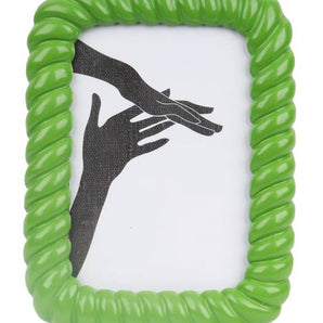 4" x 6" Picture Frame - Green Twist