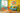 colourful living space, bright and joyful