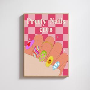 Pretty Nails Club Art Print