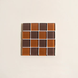 Glass Tile Coaster - Salted Caramel Dark Chocolate