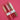 Bougies coniques - Lot de 5/Décoration printanière nude, mélange de fraises
